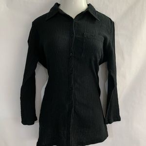 Newport news black button down